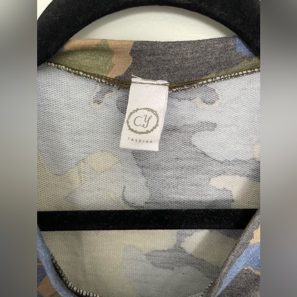 blue and green camo tank top - Picture 5 of 7